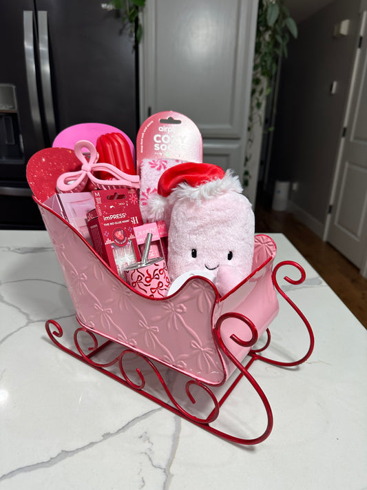 Pink Sleigh Gift